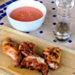 Lapin au barbecue sauce salmorejo