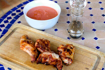 Lapin au barbecue sauce salmorejo